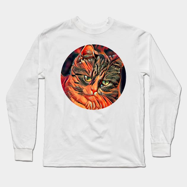 Amusing floppy cat Long Sleeve T-Shirt by GoranDesign